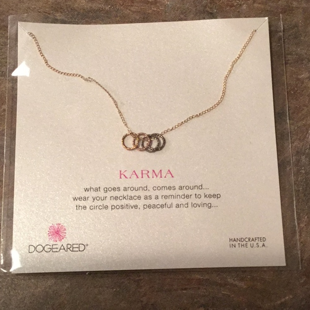 Dogeared brand Karma necklace